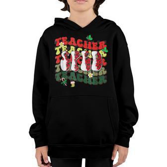 Christmas Sped Teacher Funny Xmas School Leopard Hippie Youth Hoodie - Thegiftio UK