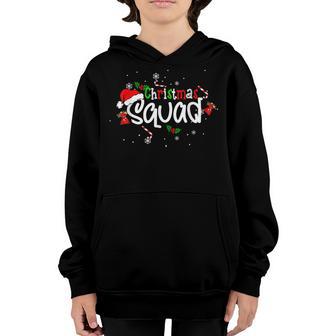 Christmas Squad Funny Xmas Tree Family Matching Pajamas Boys Youth Hoodie - Thegiftio UK