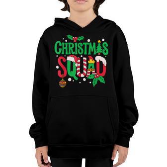 Christmas Squad Santa Elf Family Matching Pajamas Boys Girls V2 Youth Hoodie - Thegiftio UK