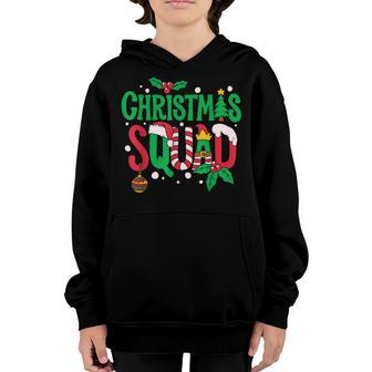 Christmas Squad Santa Elf Family Matching Pajamas Boys Girls Youth Hoodie - Thegiftio UK