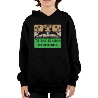 Christmas Tis The Season To Sparkle V2 Youth Hoodie - Thegiftio UK