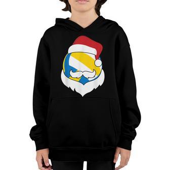 Christmas Volleyball Santa Hat Beard Xmas Sport Boy Men Kids Youth Hoodie - Thegiftio UK