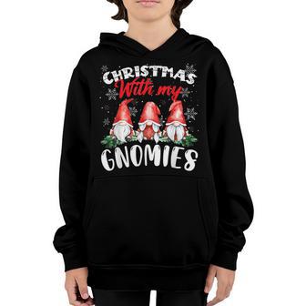 Christmas With My Gnomies Family & Kids Christmas Youth Hoodie - Thegiftio UK