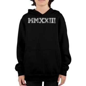 Class Of 2023 Mmxxiii Graduation Spirit Vintage Senior 2023 Youth Hoodie - Seseable