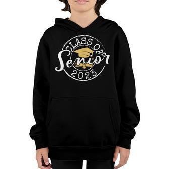 Class Of 2023 Senior Graduate 23 Vintage Graduation Gift Youth Hoodie | Mazezy