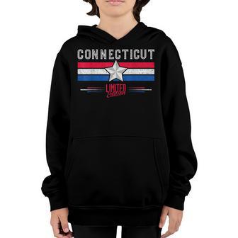 Connecticut Retro Vintage Gift Women Men Kids Youth Hoodie - Thegiftio UK