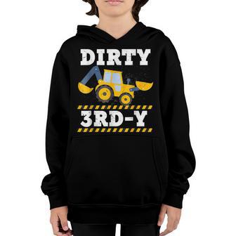 Construction Truck 3Rd Birthday Boy Excavator 3 Digger Kids Youth Hoodie - Thegiftio UK