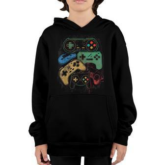 Control All The Things Video Game Controller Gamer Graphic Youth Hoodie | Mazezy
