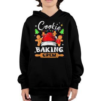 Cookie Baking Crew Christmas Funny Gingerbread Girls Youth Hoodie - Thegiftio UK