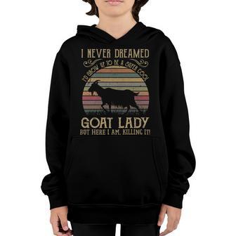Cool Goats For Women Girls Goat Whisperer Pygmy Goat Animal V3 Youth Hoodie - Thegiftio UK