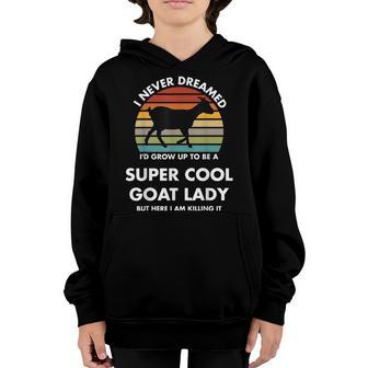 Cool Goats For Women Girls Goat Whisperer Pygmy Goat Animal Youth Hoodie - Thegiftio UK
