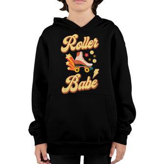 Cool Roller Skating Skate Girl 1970S Retro Youth Hoodie - Thegiftio UK