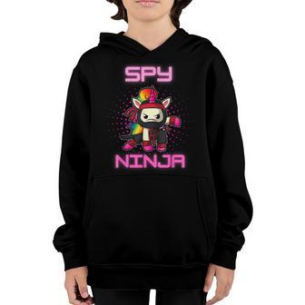 Cool Spy Gaming Ninja Gamer Unicorn Ninja Boy Girl Day Kids Youth Hoodie - Thegiftio UK