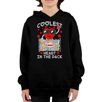 Coolest Heart In The Pack Funny Valentines Day Toddler Boys Youth Hoodie - Thegiftio UK
