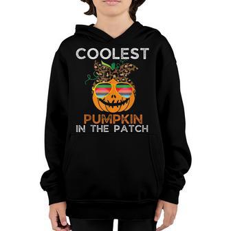 Coolest Pumpkin In The Patch Halloween Girls Women Youth Hoodie - Thegiftio UK