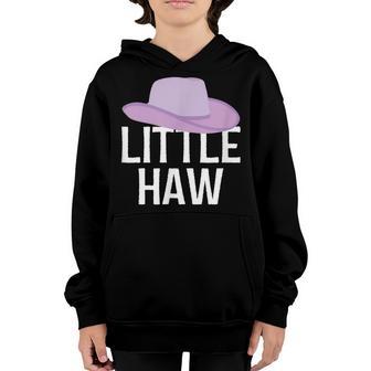 Country Western Theme Sorority Reveal Little Haw Cowgirl Hat Youth Hoodie - Thegiftio UK