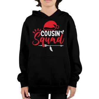 Cousin Crew Christmas Squad Santa 2022 Xmas Pajama Boys Girl V3 Youth Hoodie - Thegiftio UK
