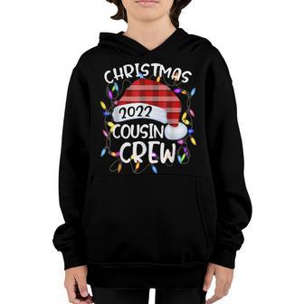 Cousin Crew Christmas Squad Santa 2022 Xmas Pajama Boys Girl V7 Youth Hoodie - Thegiftio UK
