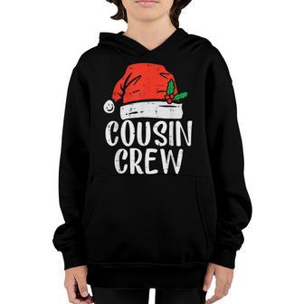 Cousin Crew Christmas Squad Santa 2022 Xmas Pajama Boys Girl V8 Youth Hoodie - Thegiftio UK