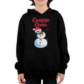 Cousin Crew Dabbing Snowman Lights Funny Christmas Men Kids Youth Hoodie - Thegiftio UK