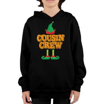 Cousin Crew Elf Matching Group Christmas Family Kids Pajama V2 Youth Hoodie - Thegiftio UK
