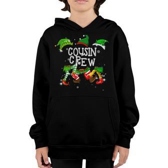 Cousin Crew Elf Matching Group Christmas Family Kids Pajama V3 Youth Hoodie - Thegiftio UK
