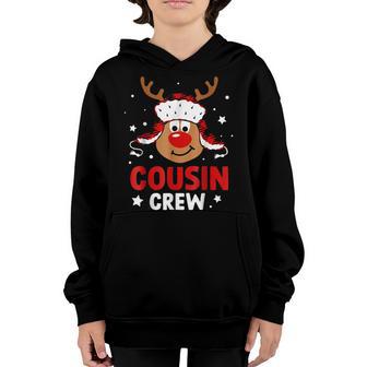 Cousin Crew Reindeer Christmas Pajama Xmas Holiday Boy Girl V2 Youth Hoodie - Thegiftio UK