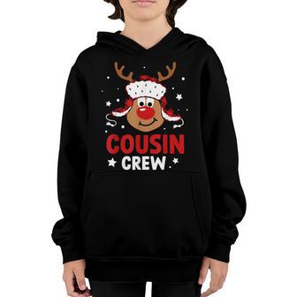 Cousin Crew Reindeer Christmas Pajama Xmas Holiday Boy Girl Youth Hoodie - Thegiftio UK