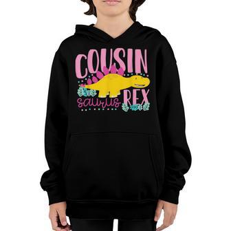 Cousin Saurus Rex Funny Dinosaur Kids Girls Youth Hoodie - Thegiftio UK