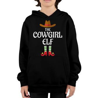 Cowgirl Elf Family Matching Group Christmas V2 Youth Hoodie - Thegiftio UK