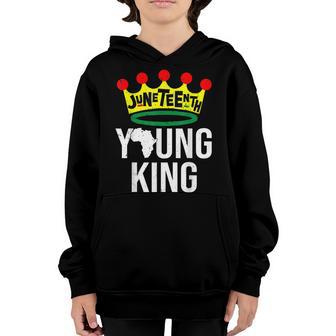 Crown Junenth Young King 1865 African American Kids Boys Youth Hoodie - Thegiftio UK