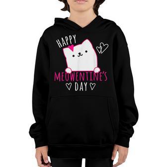 Cute Cat Valentines Day For Girls Kitty-Quote Youth Hoodie - Thegiftio UK