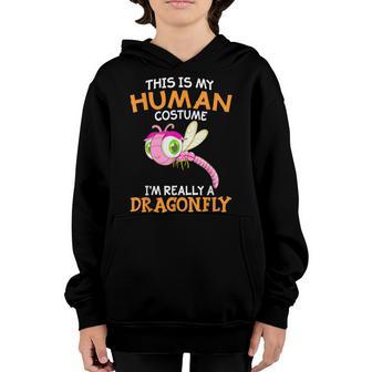 Cute Dragonfly Halloween Costume Girls Kids Youth Hoodie - Thegiftio UK