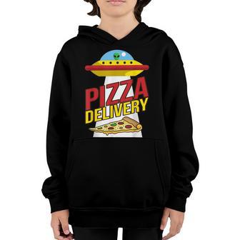 Cute Pizza Delivery Kid Birthday Gift For Pizza Lovers Youth Hoodie - Thegiftio UK