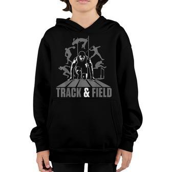 Cute Track And Field Athletics For Boys And Girls Youth Hoodie | Mazezy