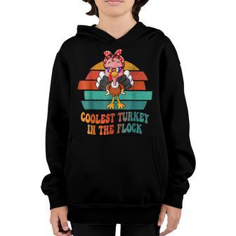 Cute Turkey Girl Headband Sunglasses Thanksgiving Funny Gift Youth Hoodie - Thegiftio UK