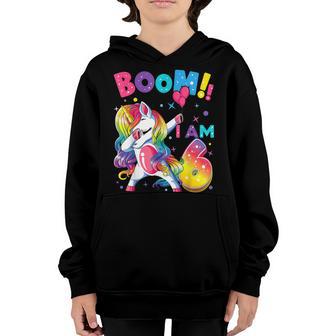 Dabbing Birthday 6 Years Old Birthday Outfit Girls Youth Hoodie - Thegiftio UK