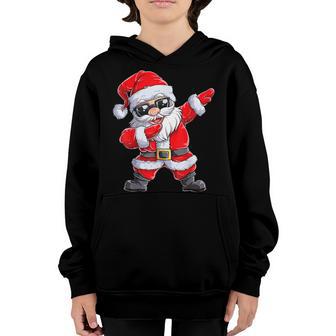 Dabbing Santa Claus Christmas Boys Men Funny Xmas Dab Dance V2 Youth Hoodie - Thegiftio UK