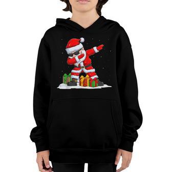 Dabbing Santa Claus Christmas Boys Men Funny Xmas Dab Dance V3 Youth Hoodie - Thegiftio UK
