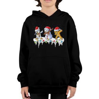 Dabbing Santa Elf Friends Christmas Boys Girls Men Xmas Dab V18 Youth Hoodie - Thegiftio UK