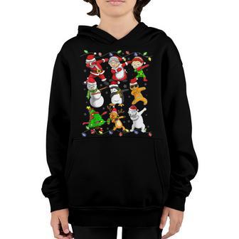 Dabbing Santa Elf Friends Christmas Boys Men Girls Xmas Dab Youth Hoodie - Thegiftio UK