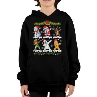 Dabbing Santa Elf Friends Christmas Boys Xmas V2 Youth Hoodie - Thegiftio UK