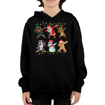 Dabbing Santa Elf Friends Christmas Xmas Boys Girls Men Dab Youth Hoodie - Thegiftio UK