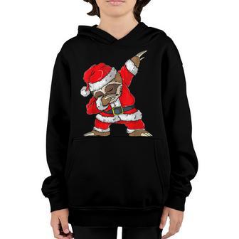 Dabbing Santa Sloth Merry Slothmas Christmas Kids Pajama V5 Youth Hoodie - Thegiftio UK