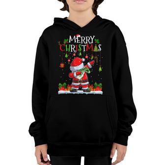 Dabbing Santa With Controller Games Video Gamer Funny Xmas V2 Youth Hoodie - Thegiftio UK