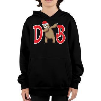 Dabbing Sloth Dab Funny Christmas Pajama For Men Boys Kids Youth Hoodie - Thegiftio UK