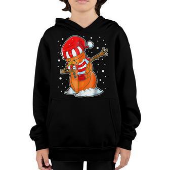 Dabbing Snowman Basketball Ball Christmas Santa Boys Dab Youth Hoodie - Thegiftio UK