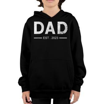 Dad Established Est 2023 Fathers Day Men Boys Gift Youth Hoodie | Mazezy CA