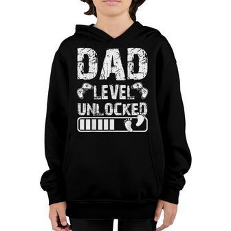Dad Level Unlocked 2023 Gamer Pregnancy Soon To Be Father V5 Youth Hoodie - Thegiftio UK