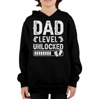 Dad Level Unlocked 2023 Gamer Pregnancy Soon To Be Father Youth Hoodie - Thegiftio UK